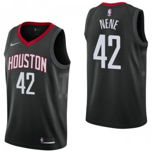 NBA Houston Rockets Nene 42 2017-18 Statement noir Maillot